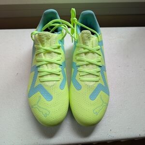 Puma Green and Blue Soccer Cleats Size 8.5